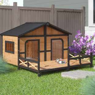 Wood extra best sale large dog houses